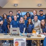 Students at the Allied Health Sciences Healthcare Simulation event, November 12, 2024. (Milton Levin/UConn Photo)