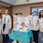 Students at the Allied Health Sciences Healthcare Simulation event, November 12, 2024. (Milton Levin/UConn Photo)