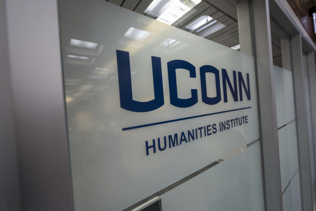 The door to the UConn Humanities Institute.