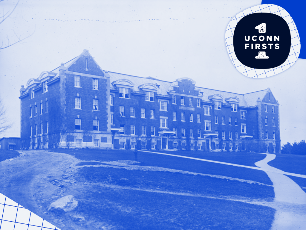 Storrs Hall was the first brick building on the Storrs campus