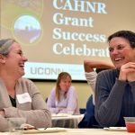 Emily Wilson (left) and Stacey Stearns (right) from UConn Extension (Jason Sheldon/UConn Photo)