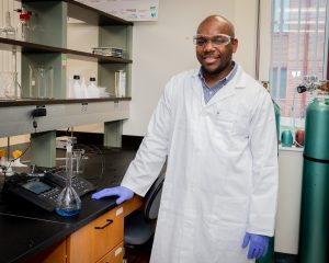 Laron Burrows in laboratory