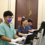 Students work in the pathology section of the Connecticut Veterinary Medical Diagnostic Laboratory (CVMDL), which includes necropsy spaces and a histology laboratory for tissue preparation and testing. (Contributed Photo)