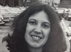 Marghie Giuliano posing for the 1975 yearbook