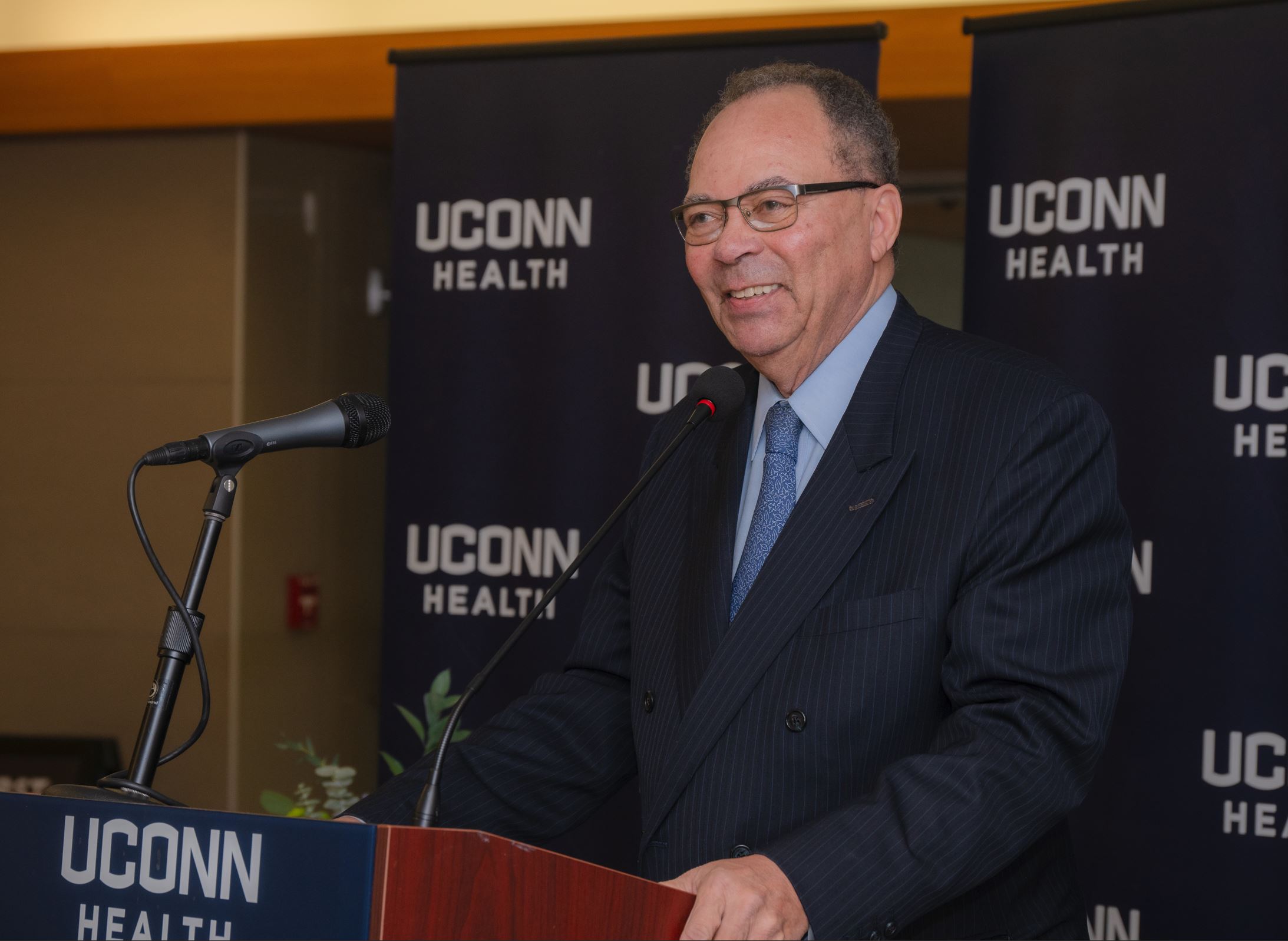 Outgoing Chair of the UConn Health Board of Directors Sandy Cloud, Jr. was celebrated on Dec. 9. 2024 for his 19 years of service to UConn Health.