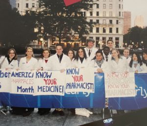 Students celebrating Pharmacists Month, 2010