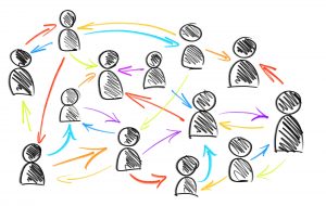 Illustration demonstrating the concept of networking