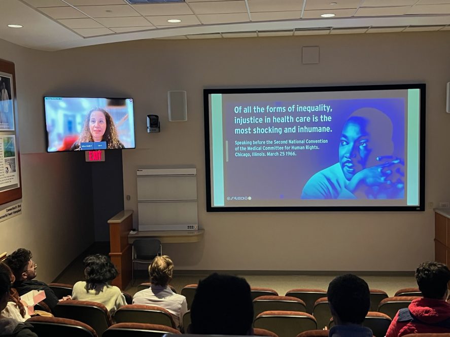 During its MLK Week of activities the first Service and Advocacy Summit was held at UConn Health on Jan. 30. UConn Health Disparities Institute Director Linda Sprague Martinez delivered the keynote address.