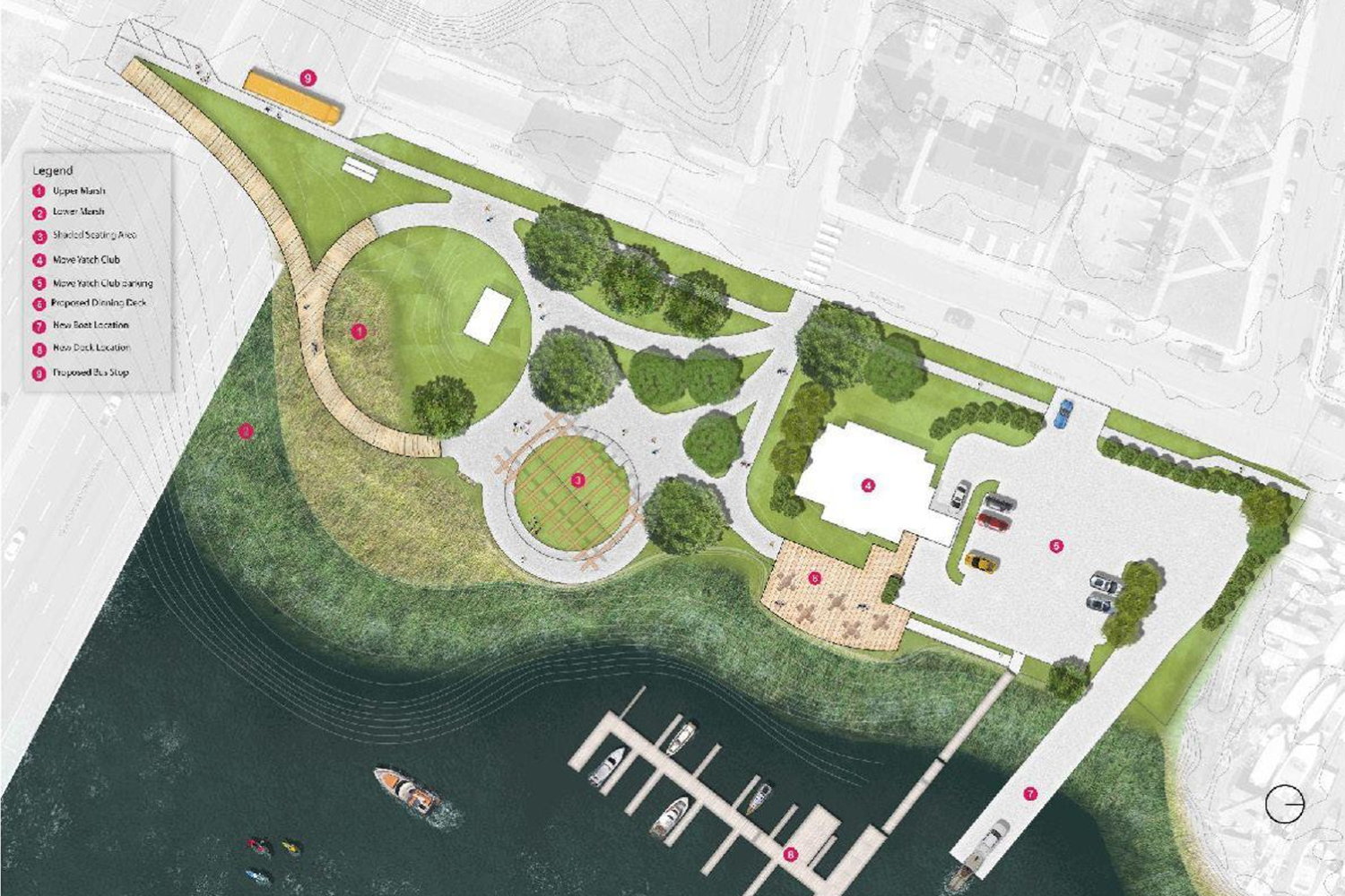 Rendering of the Sliver by the River park redesign