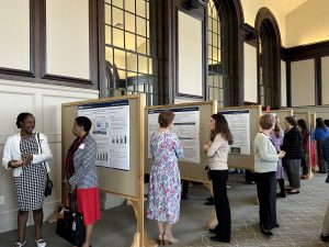 School of Nursing faculty and students present their research during Research and Scholarship Day on Monday, April 21, 2025.