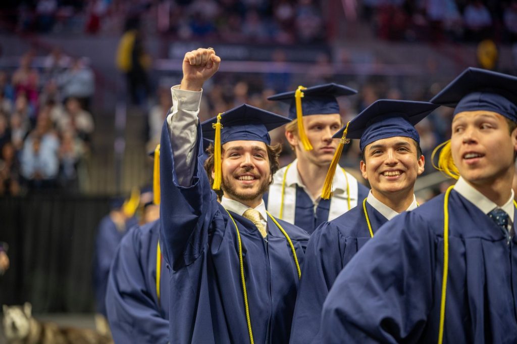 Students at Commencement 2025