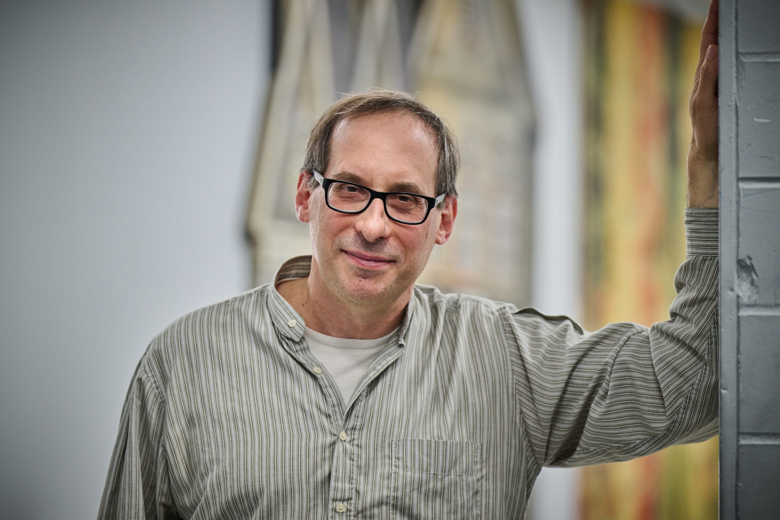 Matthew Isaac Cohen, professor of dramatic arts, at the Puppet Arts Complex