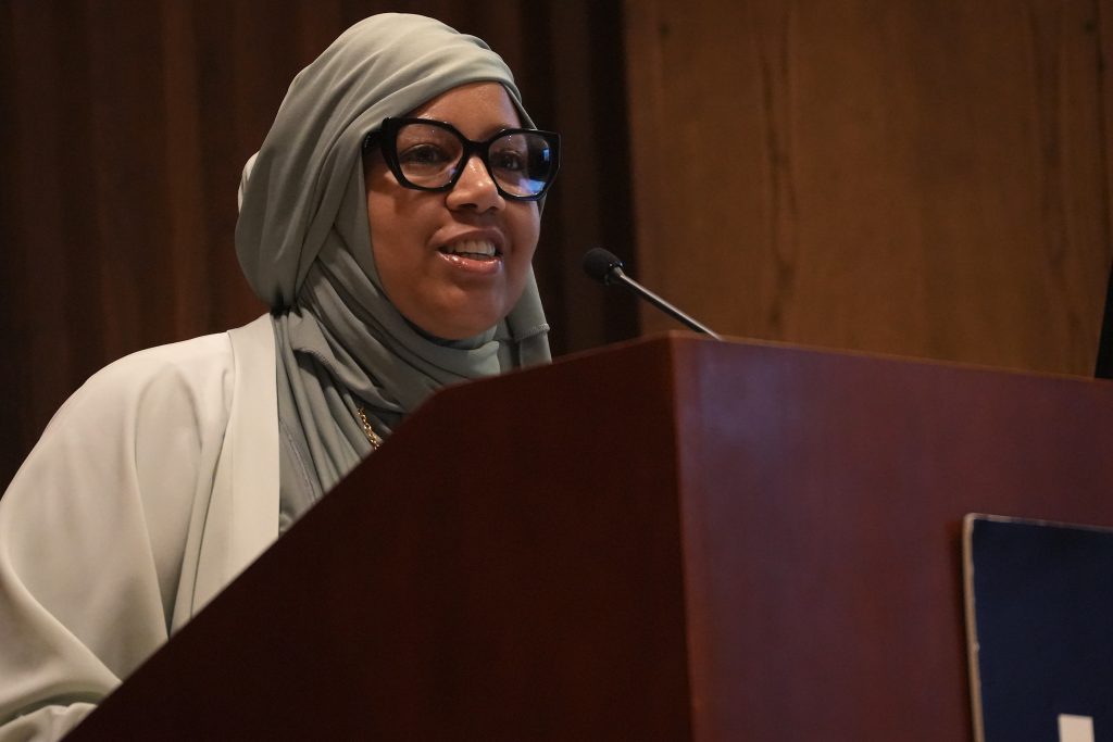 The event's keynote speaker was City of Hartford’s Ebony Jackson-Shaheed, MPH, director of Health & Human Services (Photo by John Atashian).