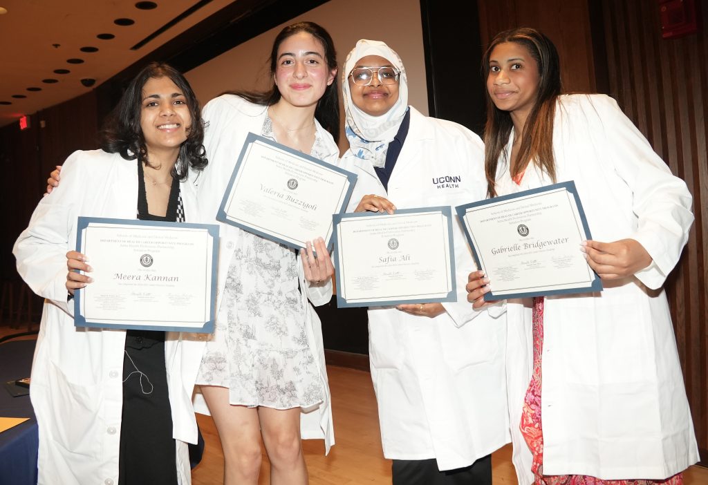 Class of 2025 Graduates of the Senior Doctors Academy celebrating at HCOP's annual Closing Ceremony (Photo by John Atashian).