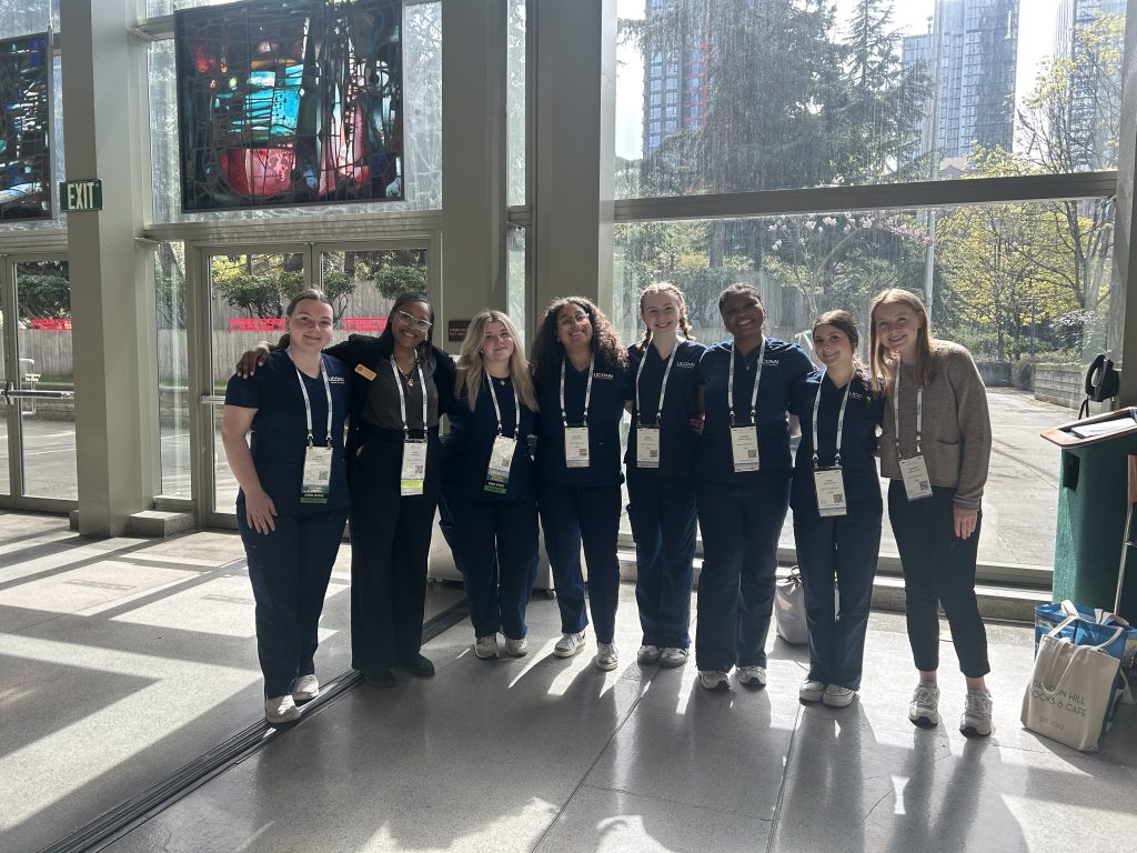 UConn SoN Student Nursing Association members at the National Student Nurses’ Association in Seattle, Washington on April 9-13, 2025.