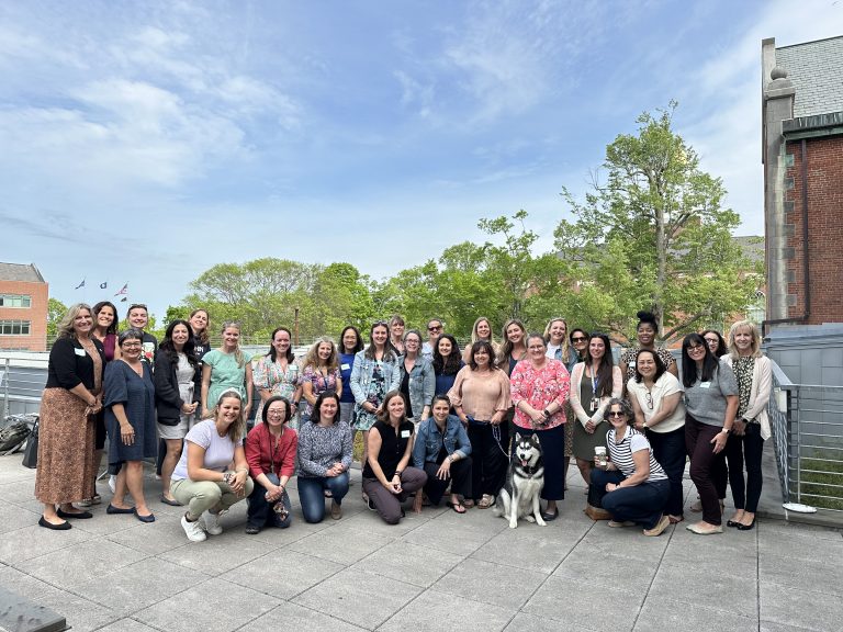 School of Nursing clinical instructors at the clinical instructor appreciation event on Storrs Hall Terrace on Tuesday, May 13, 2025.