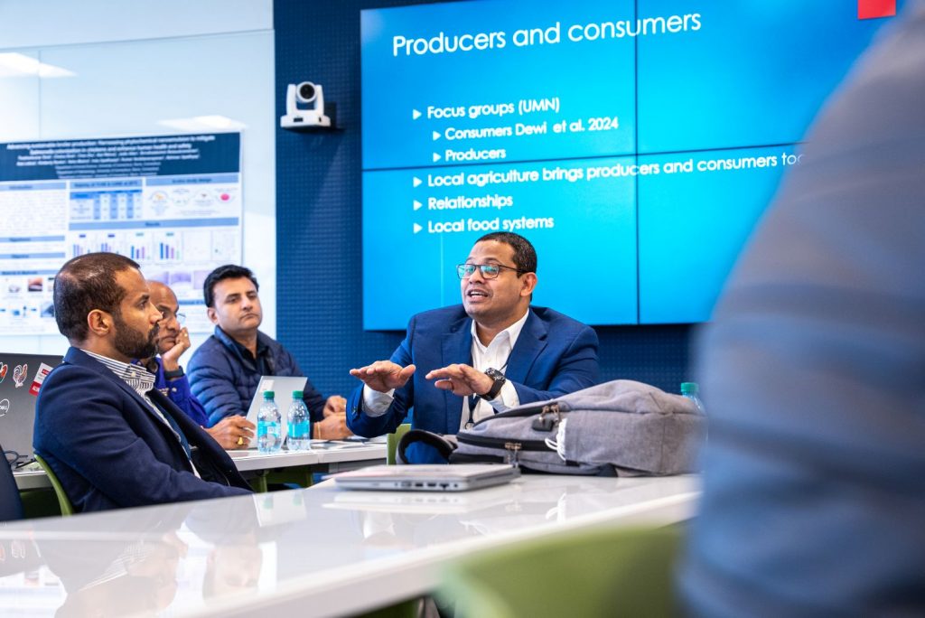 People talking in a conference room