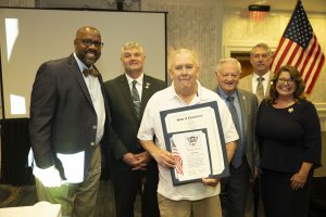 John Nute with courage award
