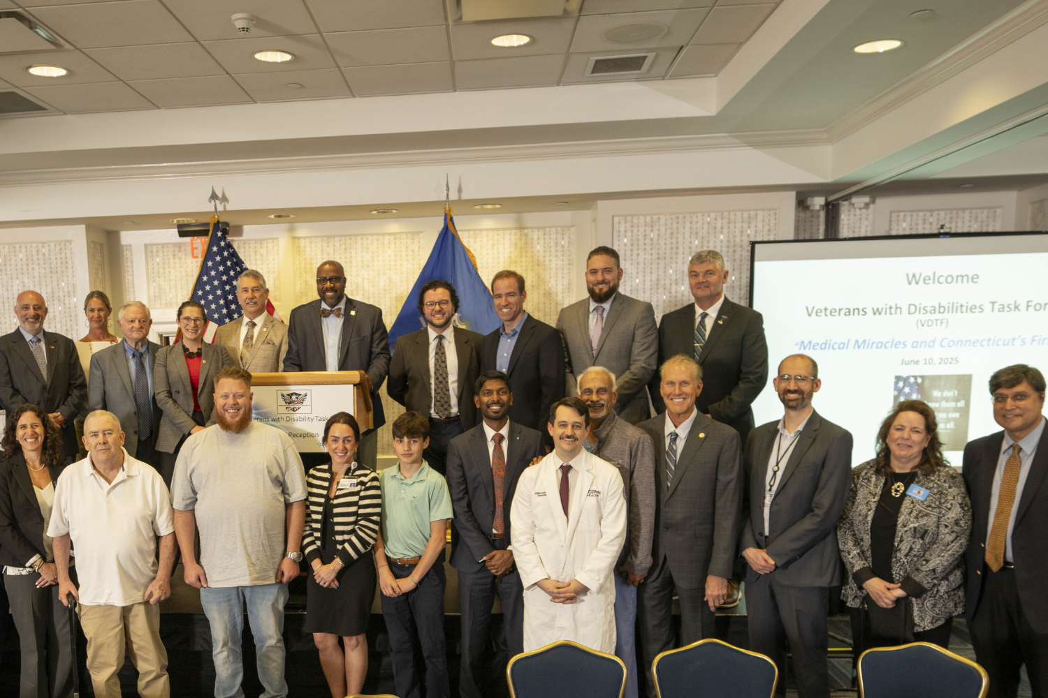 Group photo of doctors and legislators