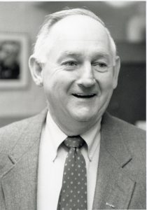 Black and white portrait of Phil Barry