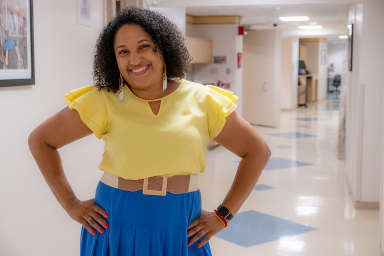 Cassandra Keola is an Administrative Program Coordinator in the UConn School of Medicine’s Department of Medicine (Tina Encarnacion/UConn Health photo).