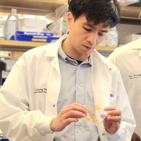 Thanh Nyugen in his lab