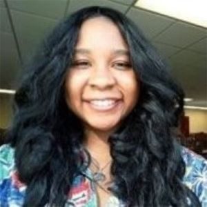 Photo of a woman with long black hair