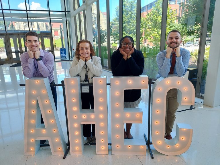 CT AHEC Urban Service Track/AHEC (UST/AHEC) scholar alums from UConn's medical and dental school attending the national AHEC conference (CT AHEC Photo).