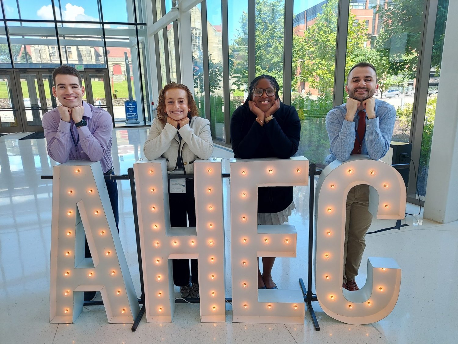 CT AHEC Urban Service Track/AHEC (UST/AHEC) scholar alums from UConn's medical and dental school attending the national AHEC conference (CT AHEC Photo).