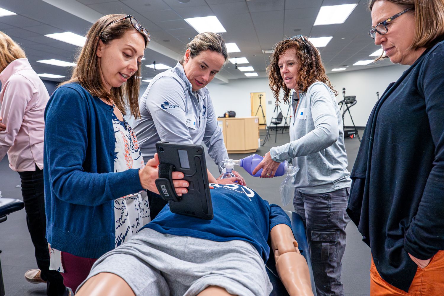 Athletic Trainers learning about player safety