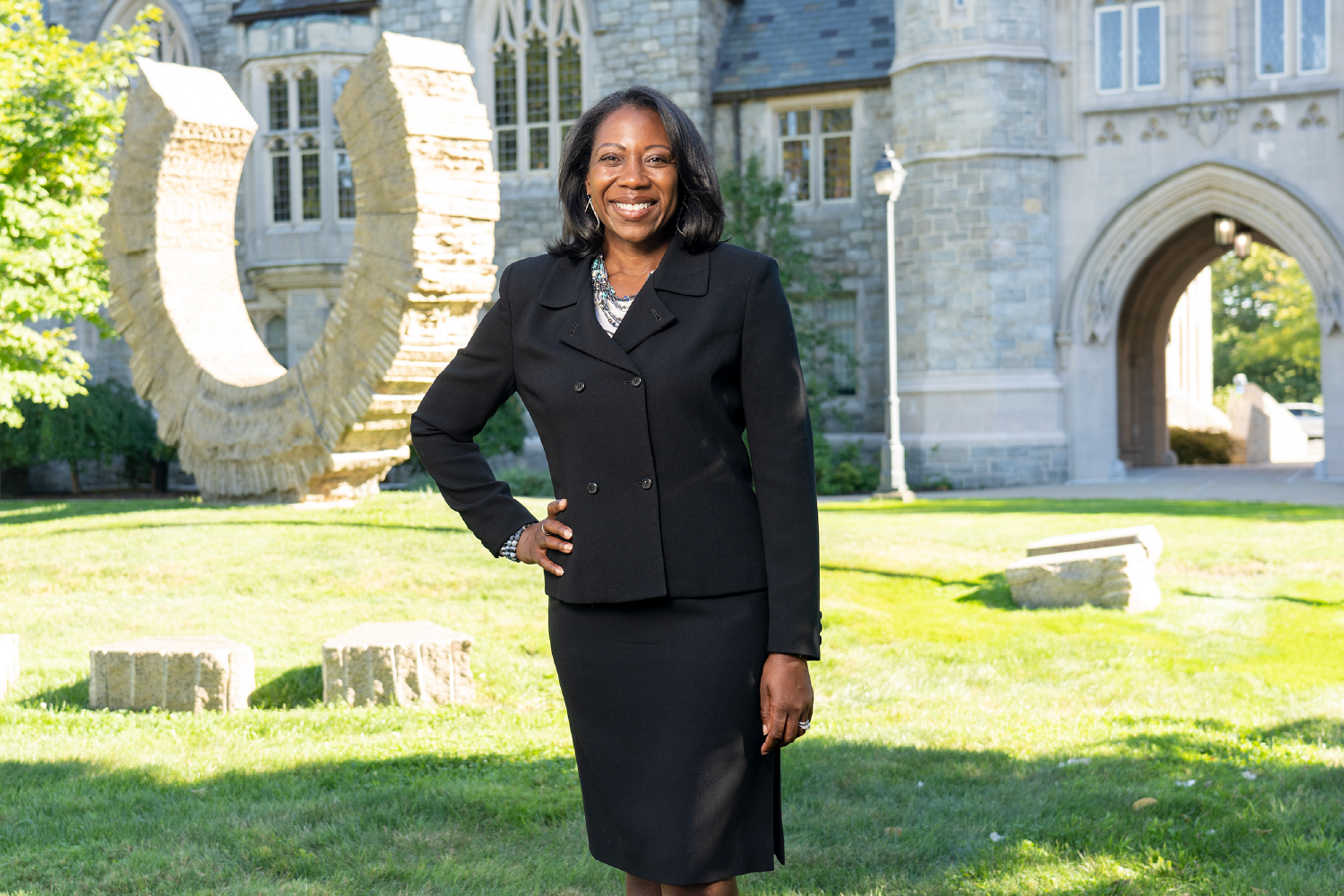 Dean Eboni Nelson at UConn Law campus