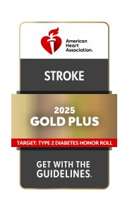 Gold Plus Award badge from American Heart Association 