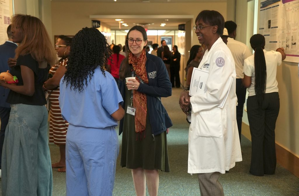 Faculty mentors Alice Burghard, Ph.D.,Dyanne Tappin, and Dr. Marja Hurley.