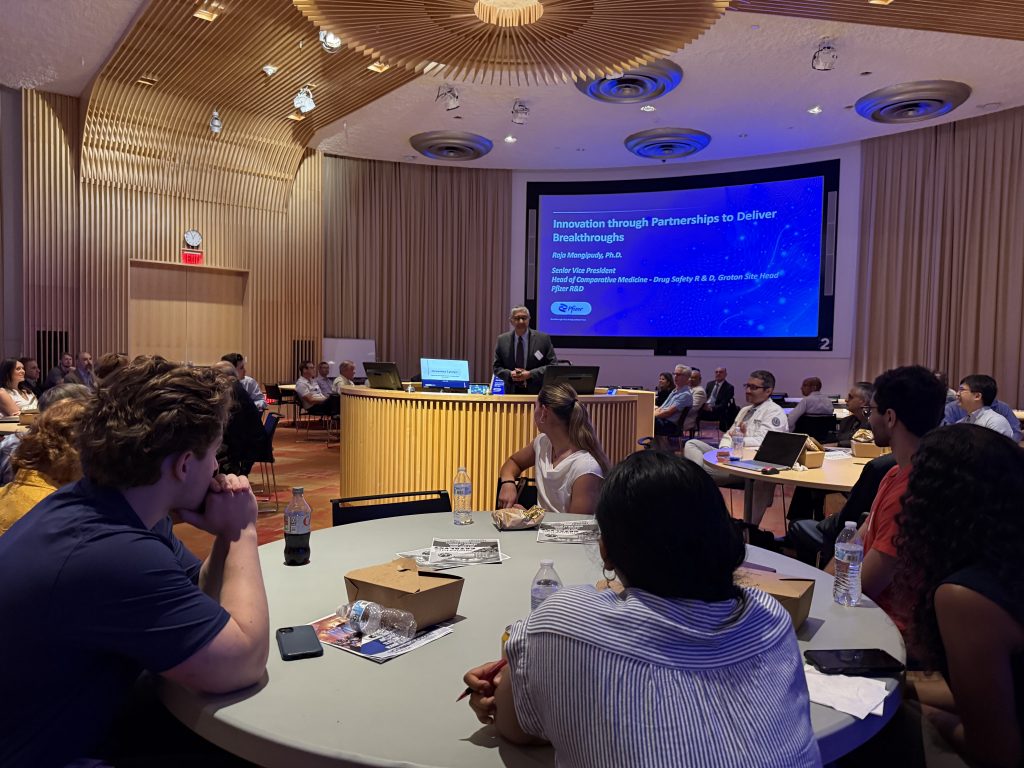 The Innovation Catalyst keynote address was delivered by Dr. Raja Mangipudy of Pfizer (Photo by Lauren Woods).