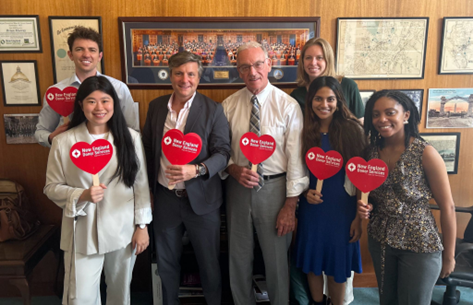 The medical students in the new program visiting CT State Rep. Brian W. Murray (NEDS Photo Credit).