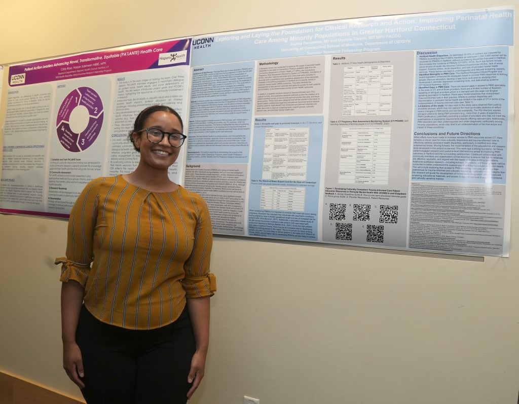 Incoming UConn medical student Sophia Fernandes.