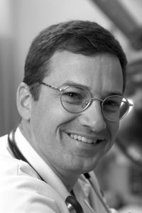 Dr. Robert Fuller portrait black and white