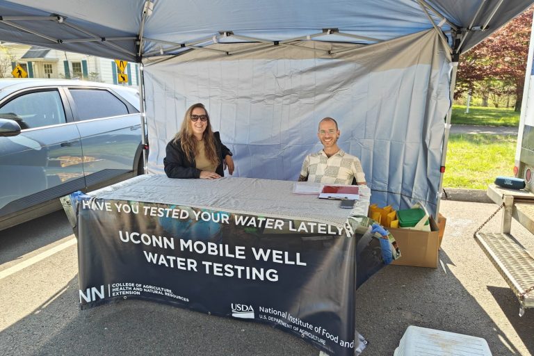 UConn Extension staff at a public event to help CT residents test their well water