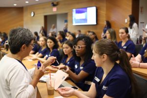 UConn School of Nursing students participating in the