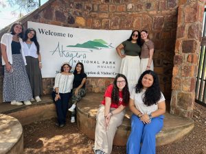 UConn School of Nursing students visiting Akagera National Park during the Experiential Global Learning Program in Rwanda.
