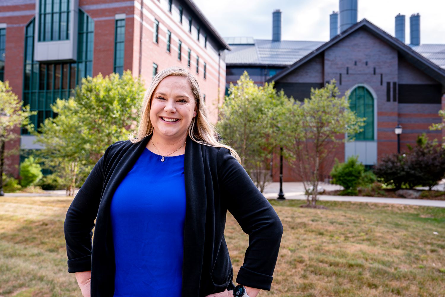 Ashley Kalinauskas '12 (CAHNR) on the UConn campus
