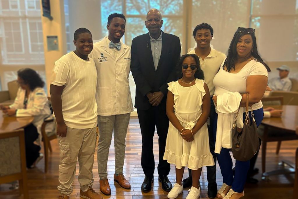 Dr Laurencin and Taraje Whitfield with family