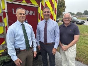 A trio of UConn police chiefs - Gene Labonte, Hans Rynnhart, and Bob Hudd.