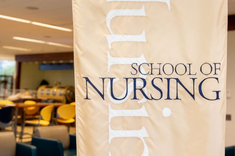 The UConn School of Nursing's banner