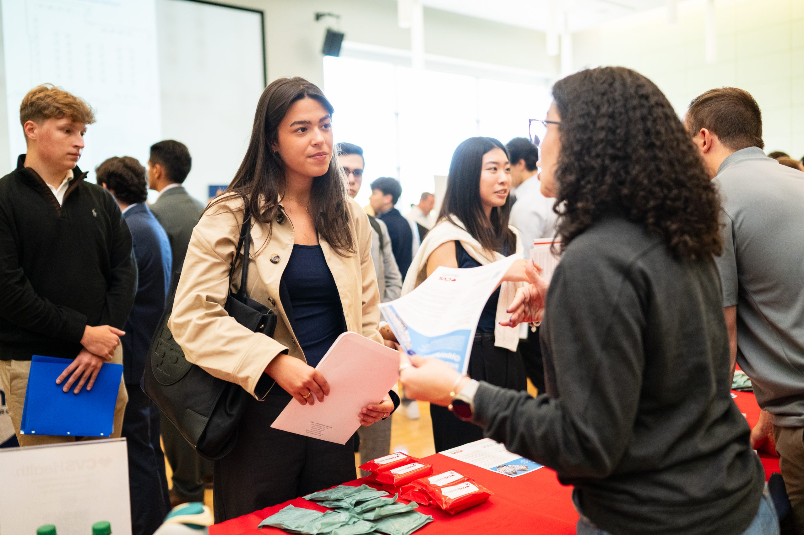 Junior Isabella Garcia Hernandez, a finance major and founder of The UConn Opportunity Fund Club, attended the Business Career Expo on Wednesday. She said she is seeking a future employer that is committed to mentorship.