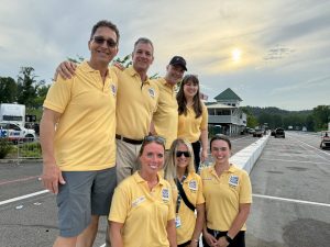 Dr. Richard Kaman, Dr. Rob Fuller, Dr. Shawn London and Dr. Lindsey Adelson with volunteer nurses at Lime Rock Track