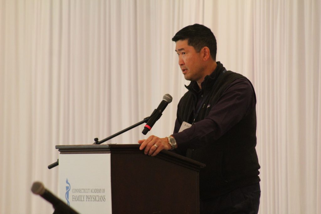 Incoming president of CT AFP speaking on October 30, 2025 (CT AFP Photo).