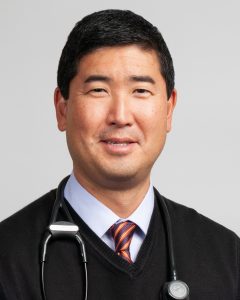 Dr. Ed Kim with stethoscope posed
