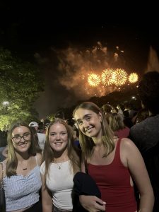 Emily with friends this summer