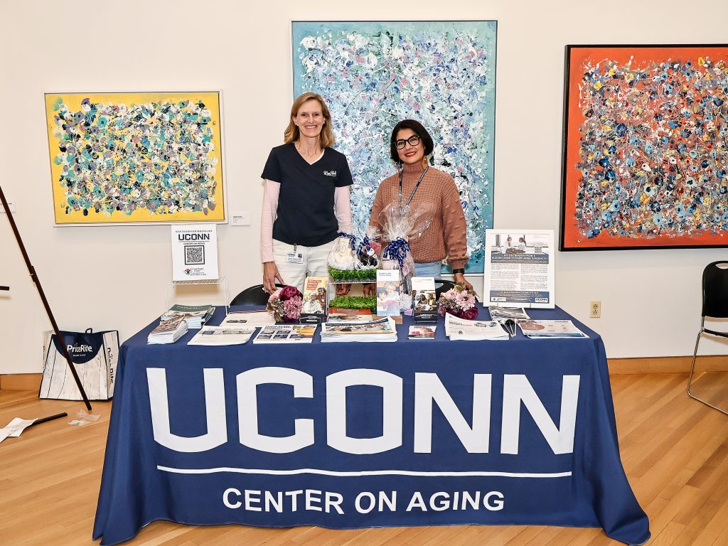 Center on Aging sharing their table information.